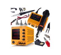 Set Station de Soudure 2-en-1 + Alimentation de Laboratoire 32V 10A - Précision 660W Pour Électronique SMD
