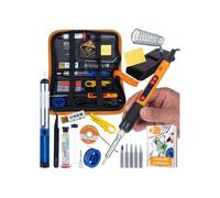 Set Station de Soudure LCD 80W - Température 180-500°C | 11 Outils | Grotte, Étain, Flux, Pince, Étui
