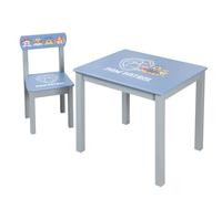 Set Table Et 1 Chaise Enfant Bleu Gris - Pat' Patrouille TU