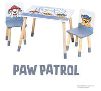 Roba Lit Montessori Paw Patrol 70 x 140 cm avec barrières, sommier et linge - Blanc/Motif