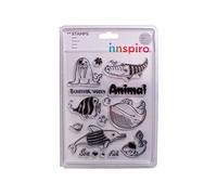 Set tampons acryliques animaux mer et poissons 14 x 18 cm.