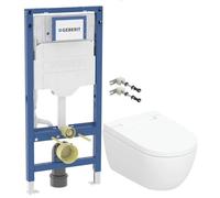 Set toilette lavante Geberit AquaClean 146.350.01.1, châssis encastré Geberit Duofix 111.320.00.6, 111.815.00.1