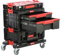 Set Toolboxes on Platform with wheels and Organizer Connected modularly PRO