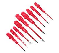 Set Tournevis Cruciforme Magnétique Isolé pour Électricien | Acier Chrome Vanadium et Pp, Poignée Ergonomique Antidérapante, Entretien Maison et Travaux Électriques