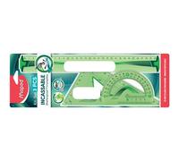 Set tracage maped flex kit 3 instruments incassable regle 30cm equerre 60º/21cm rapporteur 180º/12cm assortis aleatoire