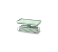 Set trancheuse et râpes Brabantia TASTY+ | Trancheuse à légumes avec deux râpes et boîte de rangement | Base antidérapante et compatible lave-vaisselle | Plastique Tritan 100% recyclable | Jade Green