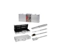 Bbq Collection Lot de 4 ustensiles barbecue inox avec étui aluminium 46 cm