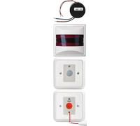 Set WC pour personnes handicapées, blanc pur, 2 boutons, signal, alimentation ELG740184
