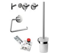 Set WC rond emco avec porte-papier, set de brosses et set dadhésifs, 439800100