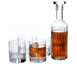 Set Whisky Bach 5pcs Service à Whisky En Verre Cristallin - Billiet - Bormioli