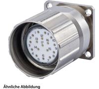 "SET y compris contacts M23 Connecteur pour signal, insert à souder droit Nombre de pôles/broches 11+PE, douille positionnable par molette Face avant"
