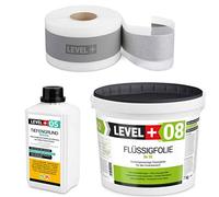 SET03 Kit d'étanchéité pour douche, 7 kg, film liquide, 1 l, fond profond, 5 m, kit d'étanchéité pour douche, salle de bain, cuisine