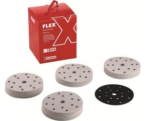 Set2 Abrasifs Mousfelx D150 St-set:2xpsored-rd+25xp60+25xp80+25xp120 +25xp150 - Flex