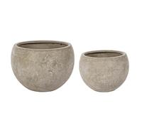 Set2 P.Vase Cement Sphere Sand