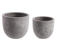 Set2 P.Vase Cement To Basso Grey
