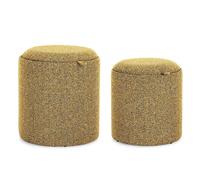 Set2 Pouf C-Cont Sasha C-Vass Mustard