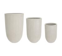 Set3 P.Vase Brosse High Beige