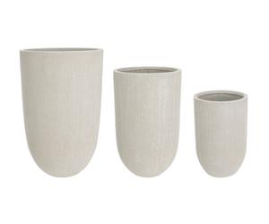Set3 P.Vase Brosse High Beige
