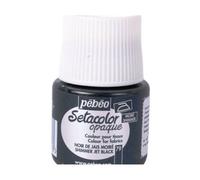 Setacolor 45 Ml Métallique De Couleur Noire Pour Les Textiles, Pébéo, Couleurs Classiques, De La Soie