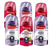 setahome Lot de 6 recharges de 250 ml pour spray désodorisant automatique, convient par exemple pour Air Wick Freshmatic et Glade (fruits)