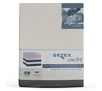 SETEX 1210200200407027 Drap Housse en Flanelle, 100% Coton, Naturel, 200 x 200 cm