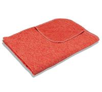 SETEX Couverture Douillette 85% coton/15% Polyester pour décoration de Chambre, décoration de Chambre à Coucher et Plus Encore 200 x 150 cm Orange uni