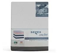 Setex - Drap de lit en Flanelle Fine avec élastique et Doux - Drap-Housse en Flanelle 100% Coton avec élastique sur Tout Le pourtour - Parure de lit Toute l'année - Drap Housse 160 x 200 cm, Blanc