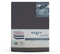 Setex - Drap de lit en Flanelle Fine avec élastique et Doux - Drap-Housse en Flanelle 100% Coton avec élastique sur Tout Le pourtour - Parure de lit Toute l'année - Drap Housse 160 x 200 cm,