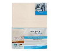 SETEX Protège-matelas molletonné , 90 x 200 cm, Elastique, 100 % Coton, Basic, Naturel blanc cassé, 1607 090200 001 001