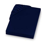 SETEX REFIBRA Drap-Housse, Feinbiber, Bleu foncé, 100 x 200