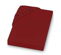 SETEX REFIBRA Drap Housse, Rouge foncé, 100 x 200