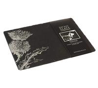 Sets de 2 sous-verres, ardoise, noirs, 30x22 cm