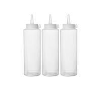 Sets de flacon distributeur 3 pièces 0,35L Transparent 55x(H)205 mm
