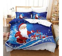 Sets De Housses De Couettes D Santa Claus Imprim¿¿ Ensemble De Literie Housses De Couettes Avec Et Taie D'oreiller Single£¿Xcm£©