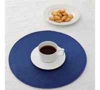 Sets de table ronds en polypropylène tressé 12/15 pouces, dessous de verre 4,72 pouces, plusieurs couleurs disponibles, matériau plastique, lavables, isolants thermiques, sets de table, dessous de ver