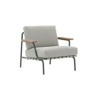 Muuto Fauteuil lounge Settle Lounge Chair Ribbed Weave 2 Dark green