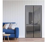 Seuil anti-insectes automatique - 95 x 205 cm - Noir - Magnétique - Barrière anti-insectes à fermeture automatique