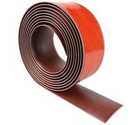 Seuil de porte adhesif profil de transition barre de seuil de porte bande de transition sol en vinyle bande de seuil en grain de bois bande de recouvrement pour planchers stratifié (Rouge, 300×5cm)