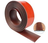Seuil de porte adhesif profil de transition barre de seuil de porte bande de transition sol en vinyle bande de seuil en grain de bois bande de recouvrement pour planchers stratifié (Rouge, 600×5cm)