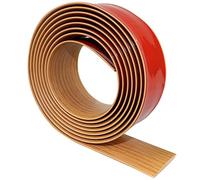 Seuil de porte adhesif profil de transition barre de seuil de porte bande de transition sol en vinyle bande de seuil en grain de bois bande de recouvrement pour planchers stratifié (Jaune, 300×5cm)