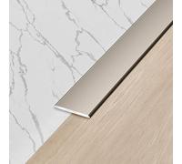 Seuil de porte, Bande de transition sol en aluminium, bande séparation plate, couvre les sols stratifiés/bois/LVT - Plaque métallique for joints(Blue,20mm)