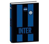 Seven Agenda scolaire daté Inter Standard 12 mois, noir et bleu, couverture rayée, produit officiel, accessoires sac à dos, garçon