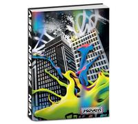 Seven Agenda scolaire de poche daté 12 mois, 11,5 x 15,9 cm, 352 pages, couverture avec sérigraphie inspirée du monde des graffiti, agenda scolaire pour enfants et adolescents