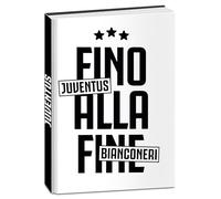 Seven Agenda scolaire Juventus Standard 12 mois, blanc noir, couverture rigide, produit officiel, accessoires sac à dos, garçon
