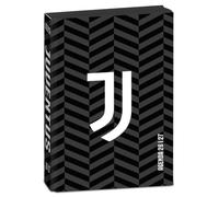 Seven Agenda scolaire Juventus Standard 16 mois, blanc noir, couverture rayée, produit officiel, accessoires sac à dos, garçon