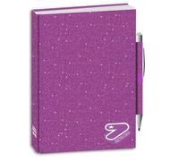 Seven Agenda scolaire standard daté 12 mois avec stylo inclus, violet, 352 pages, couverture brillante, format 14,5 x 18,5 cm, filles