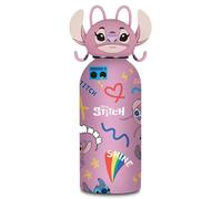 Seven Gourde ANGEL LILO & STITCH – Acier inox 350 ml Rose, sans BPA, étanche, chaud 12h/froid 24h