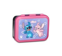 Seven Boîte à goûter Lilo & Stitch, lilas, 850 ml, résistante à la chaleur, séparateur intérieur, passe au lave-vaisselle, base en acier, école, sport, voyage, enfant, fille