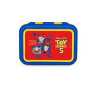 Seven Boîte à goûter Toy Story 850 ml, séparateur intérieur pour collations, facile à ouvrir, résistant à la chaleur, passe au lave-vaisselle, idée cadeau pour enfants, école, voyage, rouge/bleu