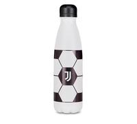 Seven Gourde isotherme Juventus, blanc, 500 ml, acier inoxydable, sans BPA, maintien de la température chaude 12 h 24 h, école, voyage, sport, enfants, adolescents, adultes, football, produit officiel